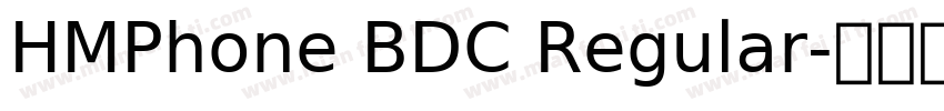 HMPhone BDC Regular字体转换